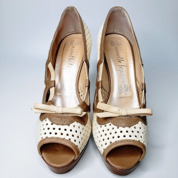 Nanette Lepore Dotty Dame Patent High Heels 10B - Picture 3 of 12